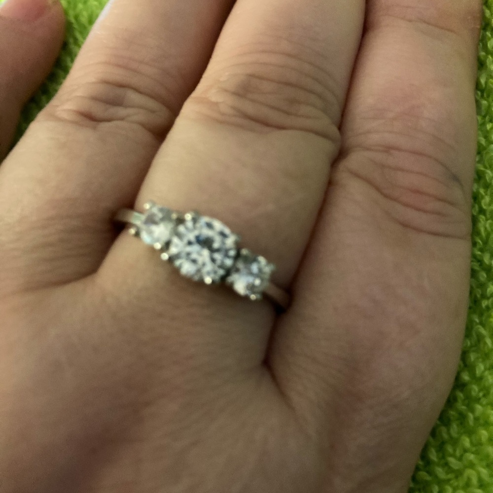 3 stone Cz ring